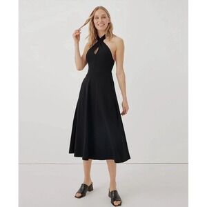 Pact Black Halter Dress